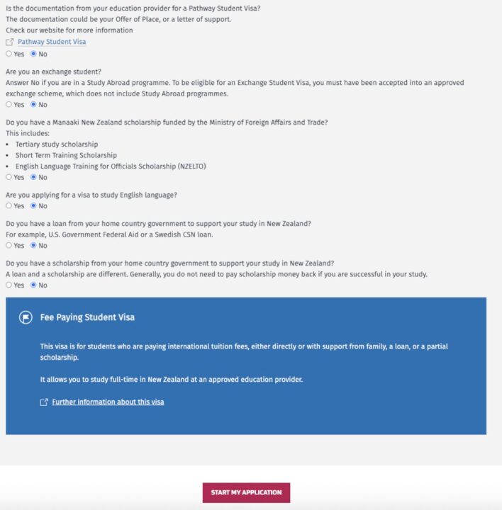 visa application nz student pathway student visa 学生ビザ　パスウェイ学生ビザ